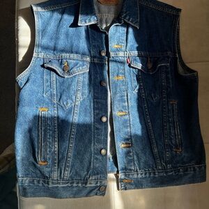 Levi's Classic Blue Denim Vest
